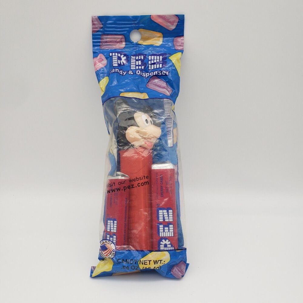 New Old Stock Sealed Disney Mickey Mouse Original PEZ Dispenser w/ Candy